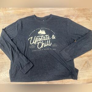 Men’s Hamilton & Adam’s Blue Graphic Longsleeve Shirt size XL